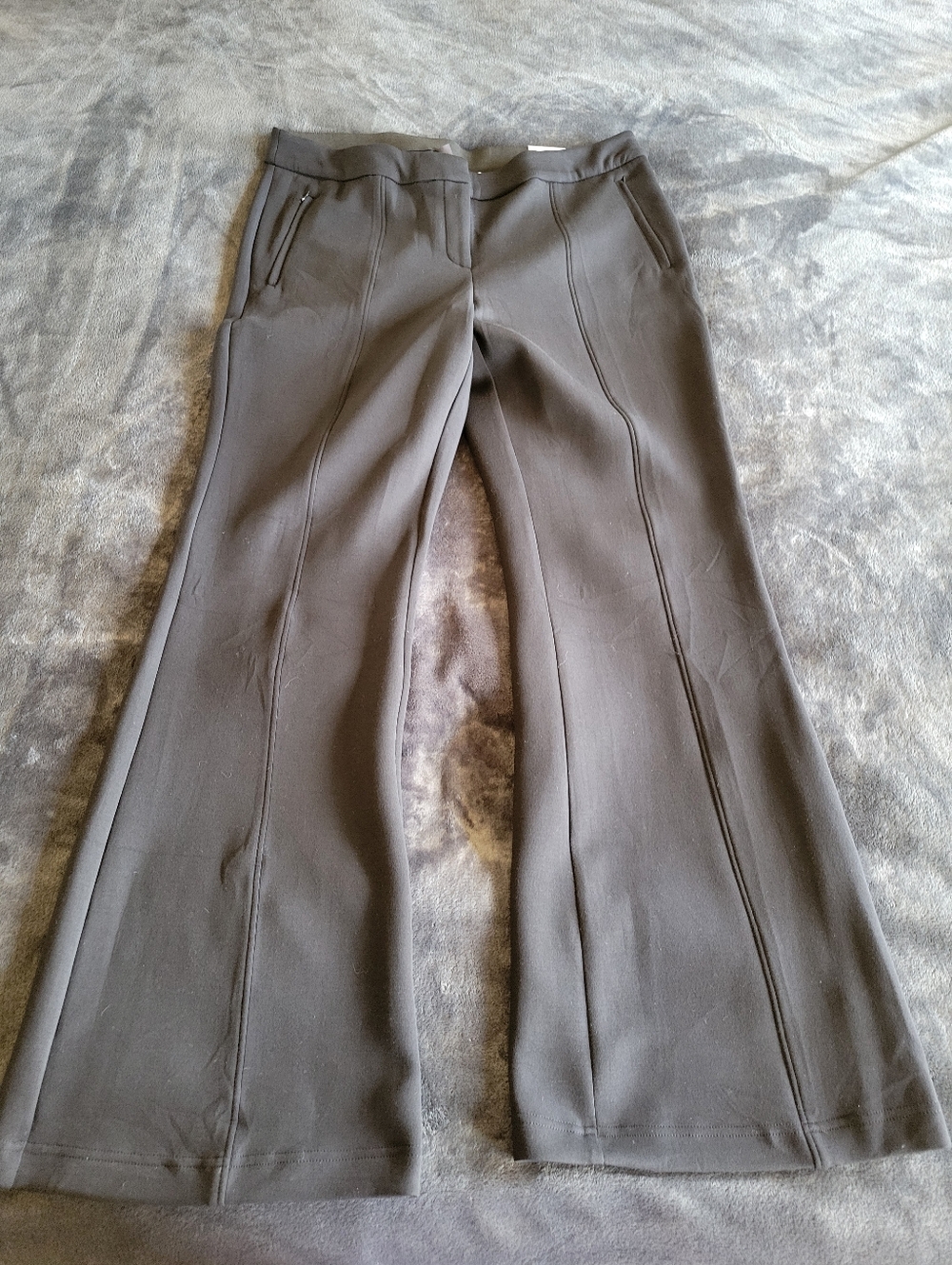 Lane Bryant Black Flare Slacks (Long)